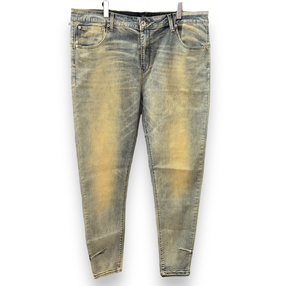 NEW Kollar 203 Skinny Essential Earth Blue Denim Jeans Comfort Men’s Size 42 - Picture 2 of 12